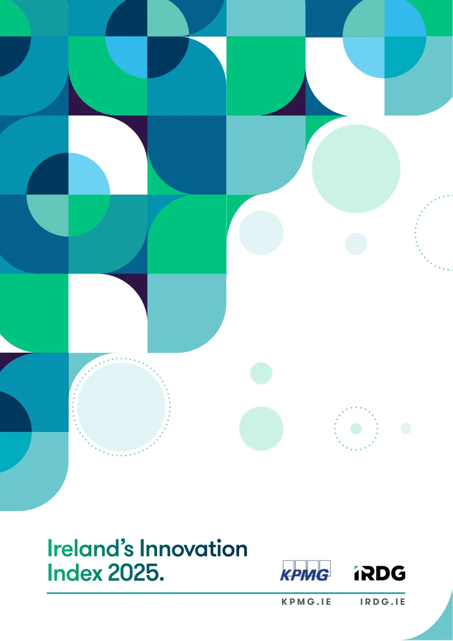 Cover of Ireland's Innovation Index 2025, published by IRDG with KPMG.