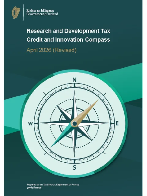 Cover: Research and Development Tax Credit and Innovation Compass, April 2026 (Revised), Department of Finance